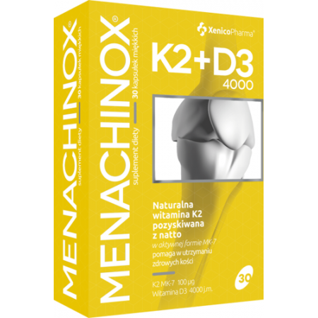 Menachinox K2+D3 4000, 30 kapsułek
