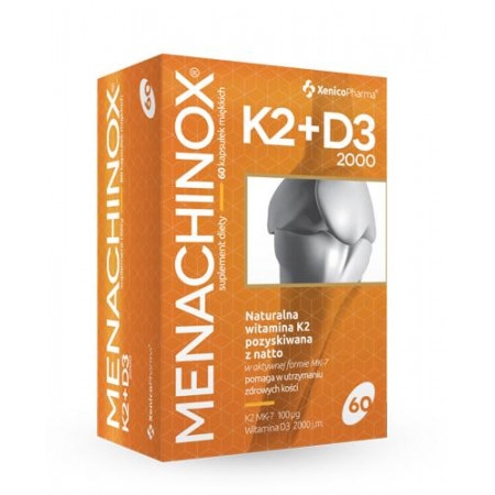 Menachinox K2 + D3 2000, 60 kaps.