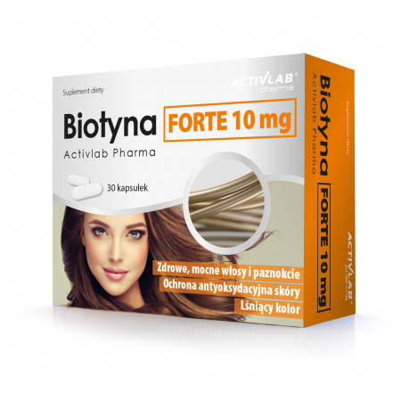 Biotyna Forte biotyna10mg Activlab Pharma 30 kapsułek