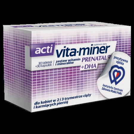 Acti Vita-miner Prenatal+DHA tabl.ikaps. 30tabl