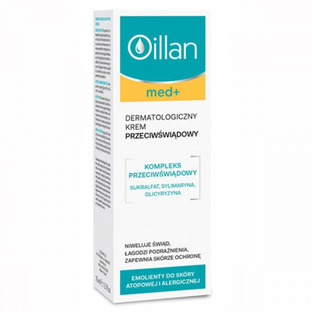 Oillan Med +, krem dermatologiczny, przeciwświądowy, 75 ml