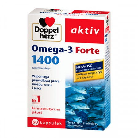 Doppelherz aktiv Omega-3 Forte 1400, kapsułki, 60 szt.