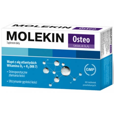 Molekin Osteo 0,25 mg, 60 tabletek osteoporoza wapno