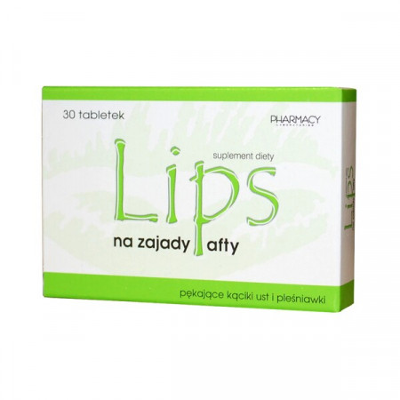 Lips, tabletki na zajady i afty, 30 szt.