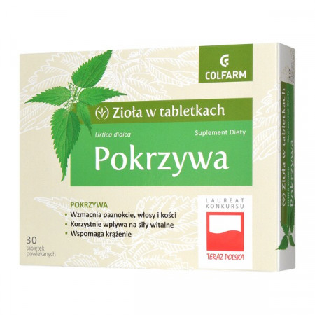 Pokrzywa, tabletki powlekane, 30 szt.