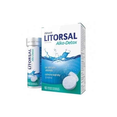 Zdrovit Litorsal Alko-Detox, tabletki musujące, 10 sztuk