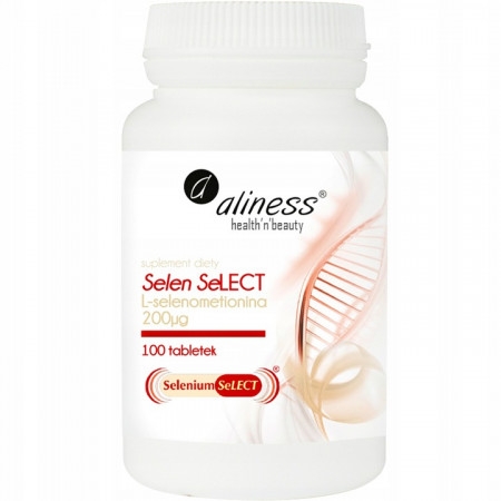 Aliness Selen Select L-selenometionina 200 µg, 100 tabletek