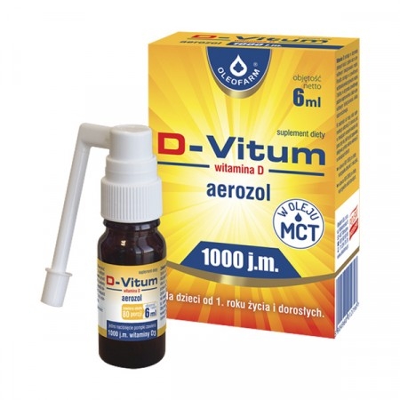 D-Vitum Witamina D 1000 j.m. aerozol, płyn, 6 ml