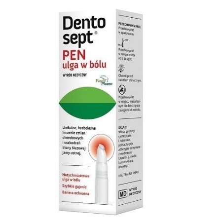 Dentosept PEN ulga w bólu żel 3,3 ml, afty