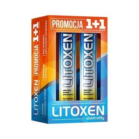 Litoxen 1+1 zestaw promocyjny 40 tabletek musujących