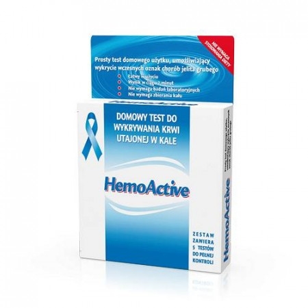 Hemoactive, test do wykrywania krwi w kale, 5 szt