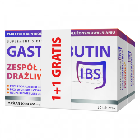 Gastrobutin IBS 30 tabletek + 30 tabletek