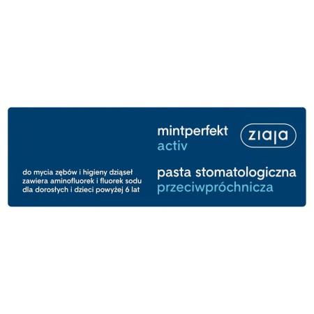 Ziaja Mintperfekt Activ Pasta stomatologiczna przeciwpróchnicza