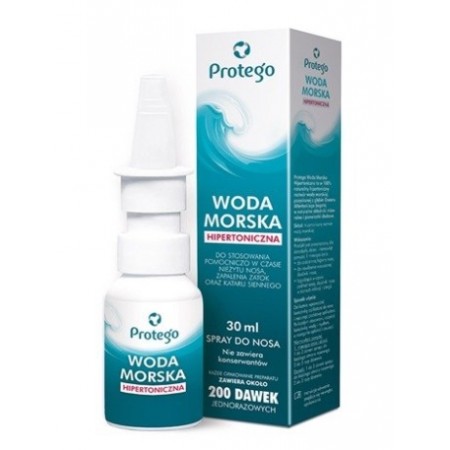 PROTEGO Woda Morska Hipertoniczna spray do nosa, 30ml