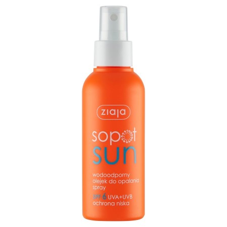 Ziaja Sopot Sun, olejek do opalania spray SPF6, 125ml