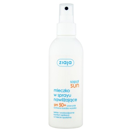 ZIAJA SOPOT SUN Mleczko nawilżające w sprayu SPF 50+, 170 ml