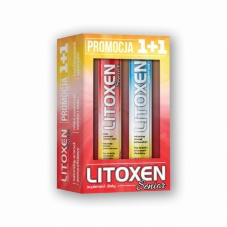 Litoxen Senior 1+1 Zestaw 2x20 tabletek musujących