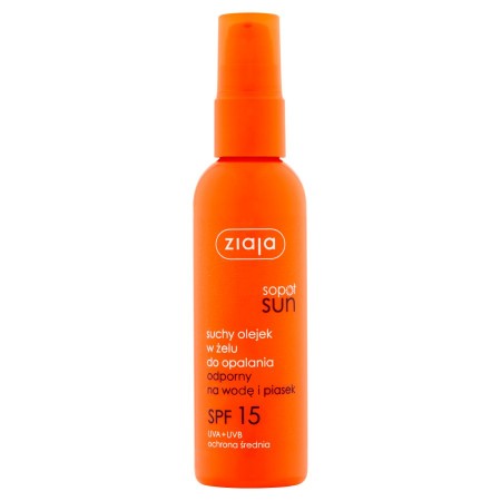 Ziaja Sopot Sun Suchy olejek w żelu do opalania SPF 15 90 ml