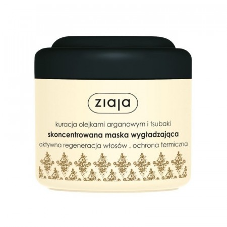 ZIAJA ARGAN Skoncentrowana maska wygładzająca do włosów, 200 ml