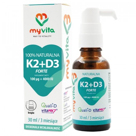 MyVita Witamina K2 + D3 krople - 30ml