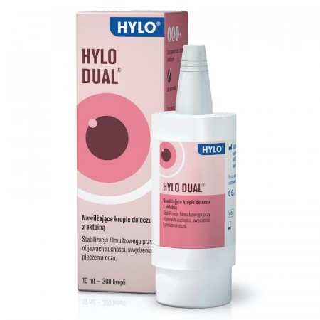 Hylo-Dual, nawilżające krople do oczu z ektoiną, 10 ml