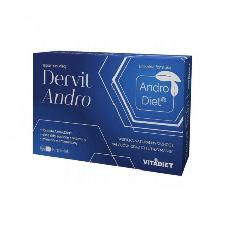 VITADIET - Dervit Andro, wspiera naturalny wzrost włosów, 60