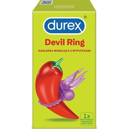 Durex Devil Ring - nakładka wibrująca z wypustkami, 1 sztuka