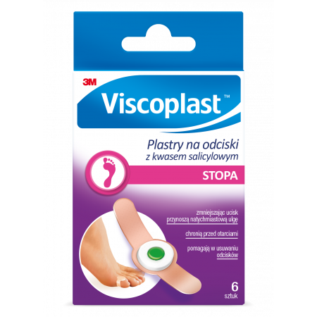 Viscoplast Stopa - plastry na odciski z kwasem salicylowym, 6