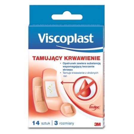 Viscoplast, plastry tamujące krwawienie, 14 szt