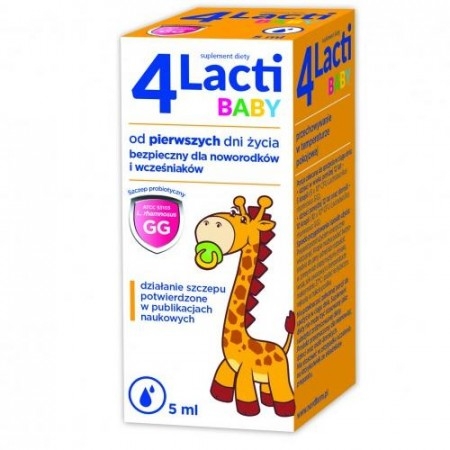 4 LACTI BABY Krople - 5 ml