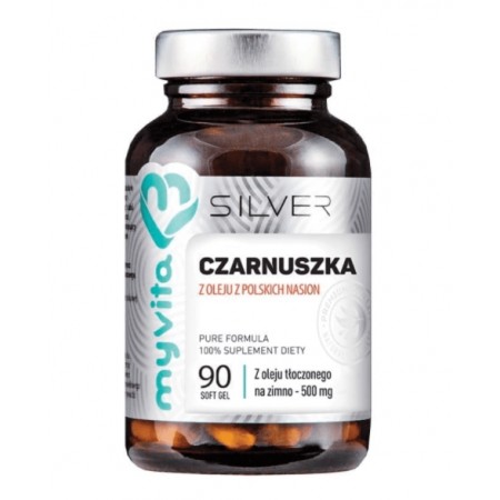 MyVita Silver, Olej z czarnuszki 500mg, 90 kapsułek