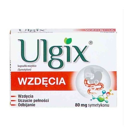 Ulgix Wzdęcia 80 mg 25 kaps.