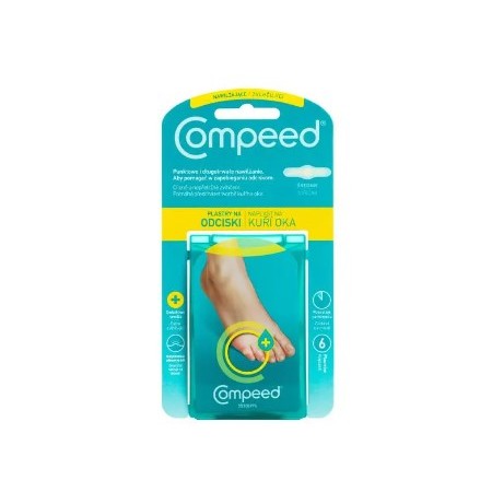 Compeed® Plastry nawilżające na odciski, średnie, 6 szt