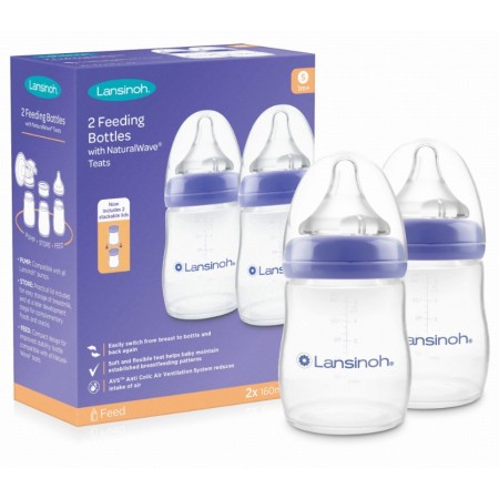 Lansinoh NaturalWave Butelka 2x160ml