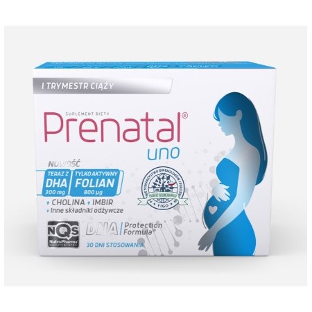 Prenatal Uno kapsułki - 30 kaps. (+ 30 kaps.)