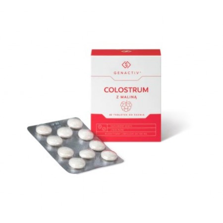 Genactiv Colostrum Z Maliną (Colostrigen Tabs) tabletki do