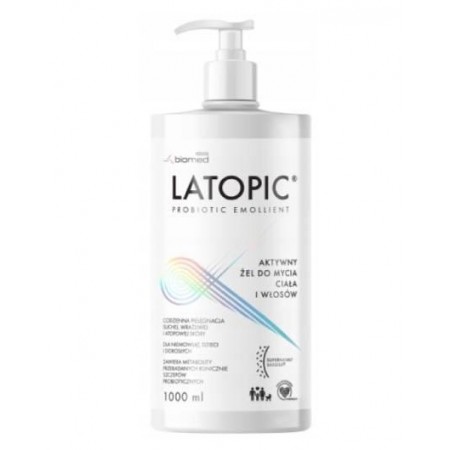 Latopic, żel do mycia ciała i włosów, 1000 ml