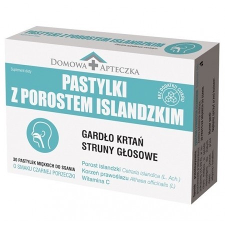 Pastylki z porostem islandzkim - - 30 pastyl. (data ważności