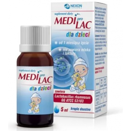 Mediprolac dla dzieci od 1. dnia życia krople doustne - 5 ml