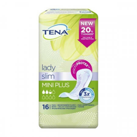 Tena Lady Slim Mini Plus, specjalistyczne podpaski, 16 szt.