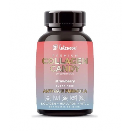 Collagen Candy o smaku truskawkowym tabletki do ssania - 60