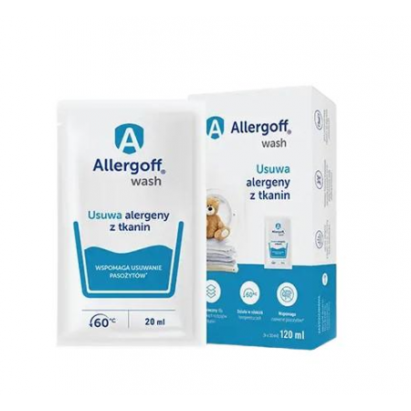 Allergoff Wash Dodatek Do Prania płyn - 6 szt. po 20 ml