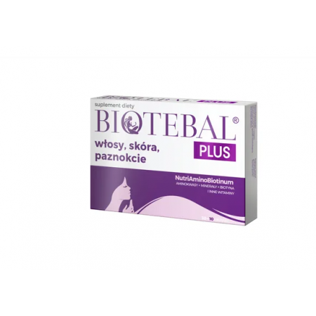 Biotebal Plus włosy, skóra, paznokcie tabletki - 40 tabl.