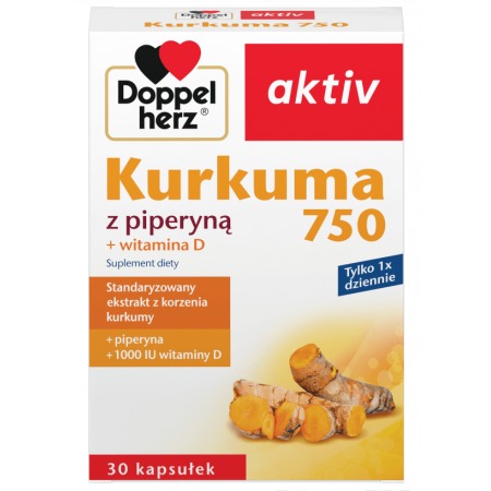 Doppelherz aktiv Kurkuma z piperyną kaps.