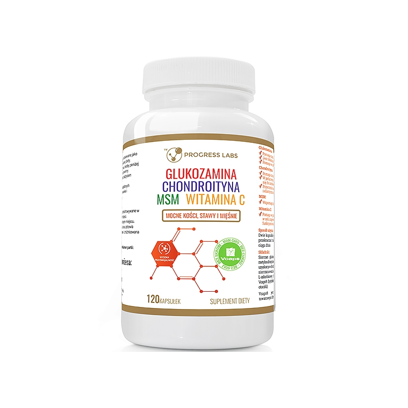Glukozamina Chondroityna MSM Witamina C kapsułki - 120 kaps. Glukozamina Chondroityna MSM Witamina C kapsułki - 120 kaps.