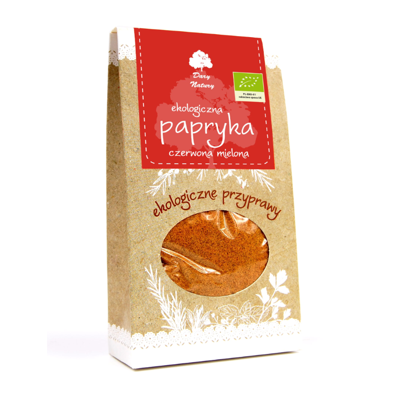 Dary Natury eko papryka słodka mielona 50 g Dary Natury eko papryka słodka mielona 50 g