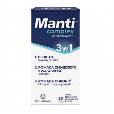 Manti Complex tabletki do rozgryzania i żucia - 20 tabl.