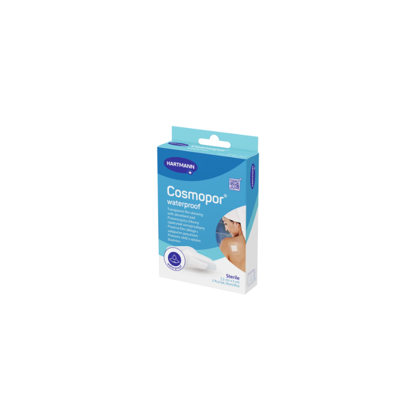 Opatr. Cosmopor waterproof 7,2cm x 5cm 5sztuk Opatr. Cosmopor waterproof 7,2cm x 5cm 5sztuk
