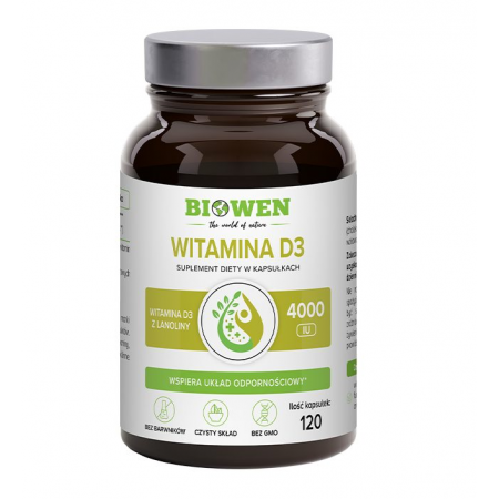 Biowen - Witamina D3 120kps. Biowen - Witamina D3 120kps.