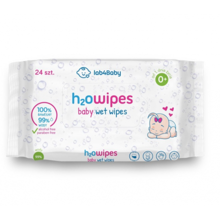LAB4BABY H2O WIPES BABY WET WIPES Ultradelikatne Chusteczki